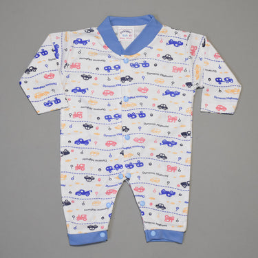 Baby Romper Footless – 0-3m Blue